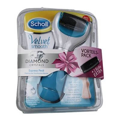 SCHOLL Velvet smooth Expr.Pedi Hornhautentf. Diamond Crystals + Extra-Rolle