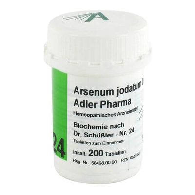 BIOCHEMIE Adler 24 Arsenum jodatum D 12 Tabletten