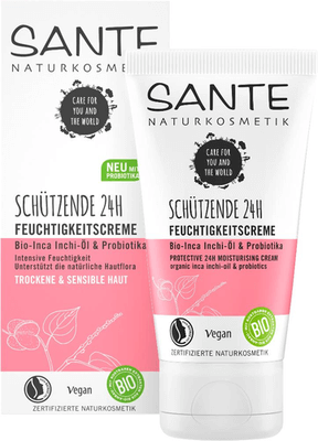 Sante Schützende 24 h Feuchtigkeitscreme Bio-Inca Inchi-Öl & Probiotika