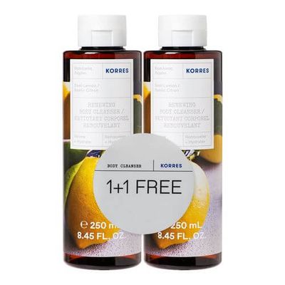 KORRES BASIL LEMON Duschgel 1+1 Set