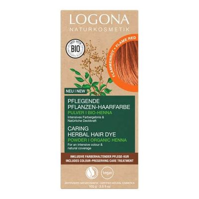 Logona Pflanzen-Haarfarbe Pulver Flammenrot