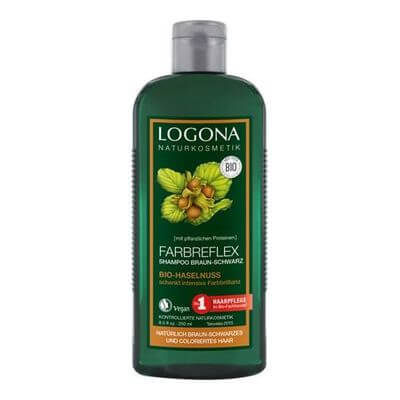 Logona Farbreflex Shampoo Braun-Schwarz Bio-Haselnuss