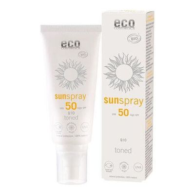 ECO COSMETICS SONNENSPRAY LSF 50 Q10 getönt