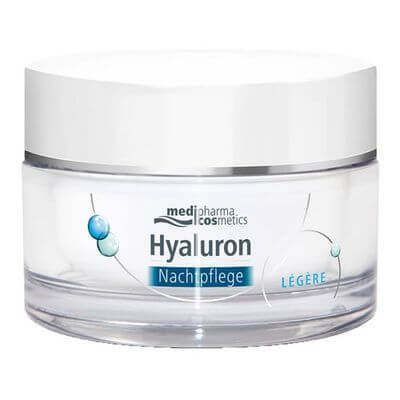Medipharma Cosmetics HYALURON NACHTPFLEGE legere Creme im Tiegel