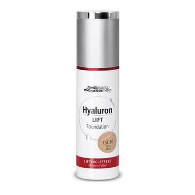 Medipharma Cosmetics HYALURON LIFT Foundation LSF 30 soft sand