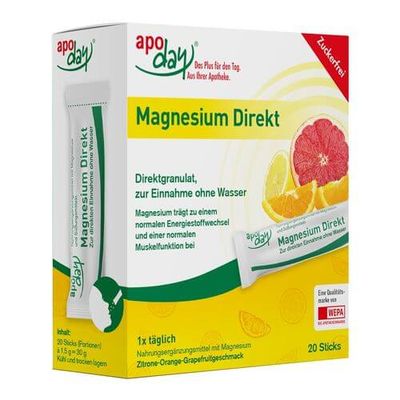 APODAY Magnesium Direkt Sticks