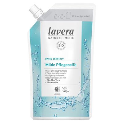 LAVERA basis sensitiv Pflegeseife mild Bio Aloe+Kamille Refill