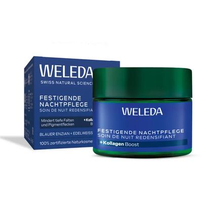 WELEDA festigende Nachtpflege blauer Enzian & Edelweiss