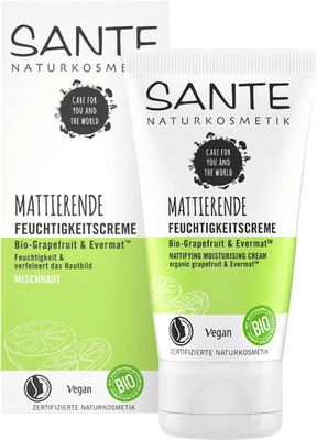 Sante Mattierende Feuchtigkeitscreme Bio-Grapefruit & Evermat